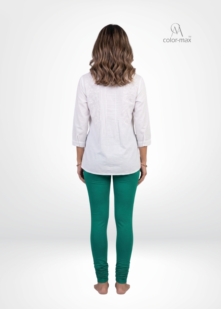 MINT GREEN - Premium Cotton Lycra Chudi Leggings - Hover